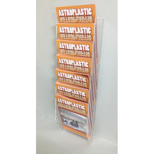 Espositore da parete per fogli A4 (palinsesti e classifiche) 7 tasche